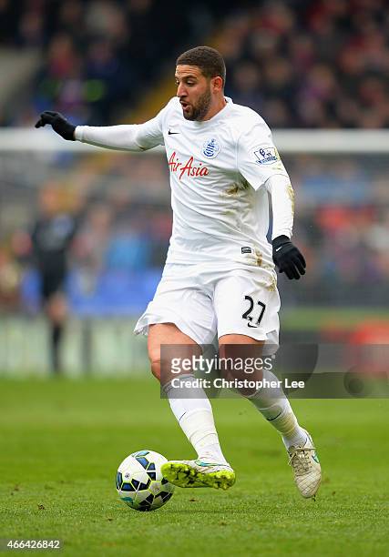Adel Taarabt of QPR in action during the Barclays Premier League match between Crystal Palace and Queens Park Rangers at Selhurst Park on March 14,...
