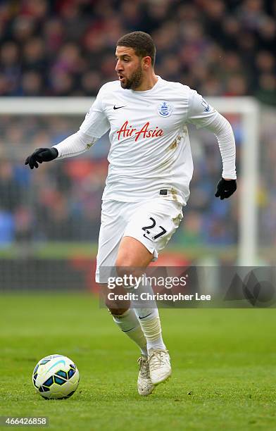 Adel Taarabt of QPR in action during the Barclays Premier League match between Crystal Palace and Queens Park Rangers at Selhurst Park on March 14,...