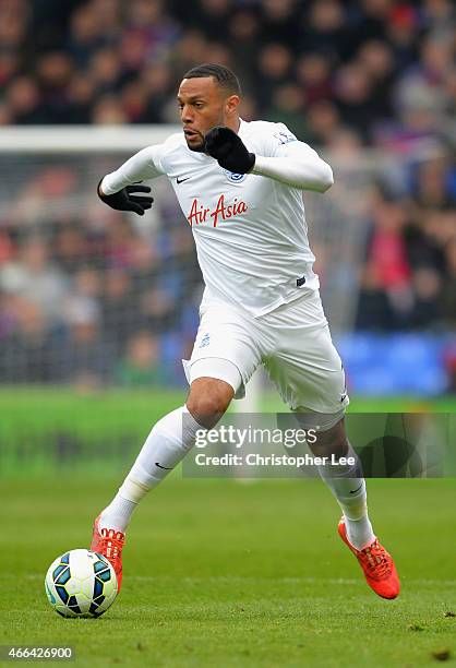 Matt Phillips of QPR in action during the Barclays Premier League match between Crystal Palace and Queens Park Rangers at Selhurst Park on March 14,...