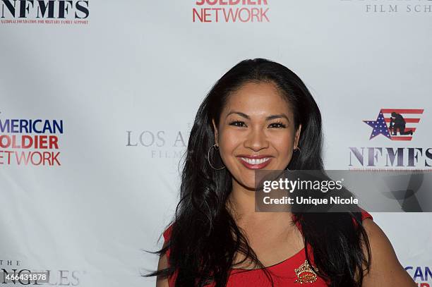 Miss America 2001 Angela Baraquio attends the Salute to Heroes Service Gala to benefit the National Foundation for Military Family Support at The...