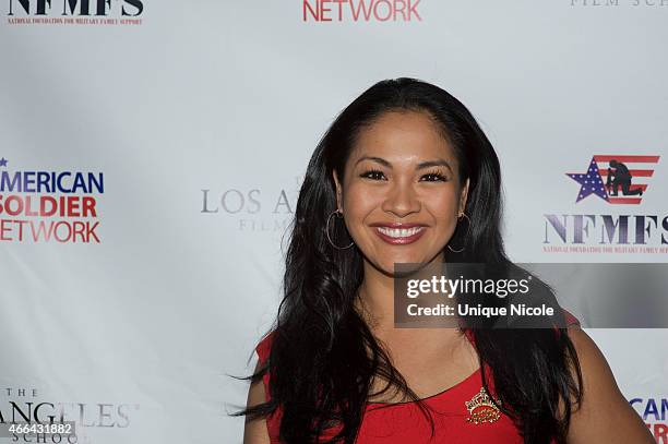 Miss America 2001 Angela Baraquio attends the Salute to Heroes Service Gala to benefit the National Foundation for Military Family Support at The...