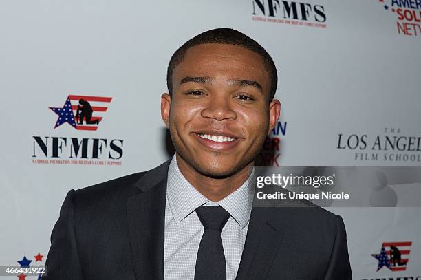 Actor Robert Bailey Jr. Attends the Salute to Heroes Service Gala to benefit the National Foundation for Military Family Support at The Majestic...