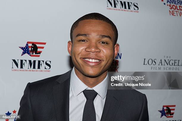 Actor Robert Bailey Jr. Attends the Salute to Heroes Service Gala to benefit the National Foundation for Military Family Support at The Majestic...