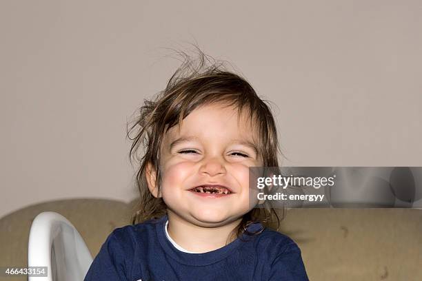 happy little boy - tangled hair stock pictures, royalty-free photos & images