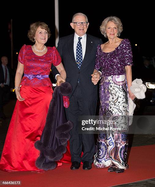 Princess Margriet of The Netherlands, Pieter van Vollenhove and Princess Irene of The Netherlands attend a celebration of the reign of Princess...