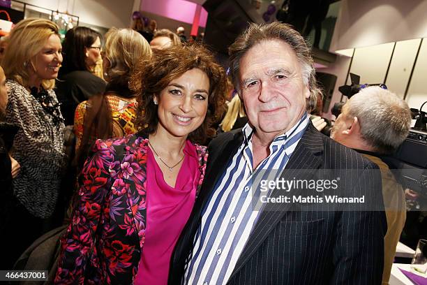 Isabel Varell, Pit Weyrich attend the Laurel store opening on February 1, 2014 in Dusseldorf, Germany.