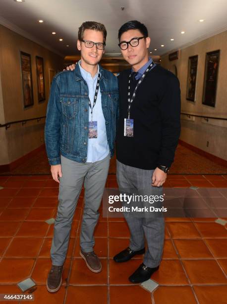 Directors Gavin Kelly and Charles Chu attend a screening of the film "Chu and Blossom" the 29th Santa Barbara International Film Festival on January...