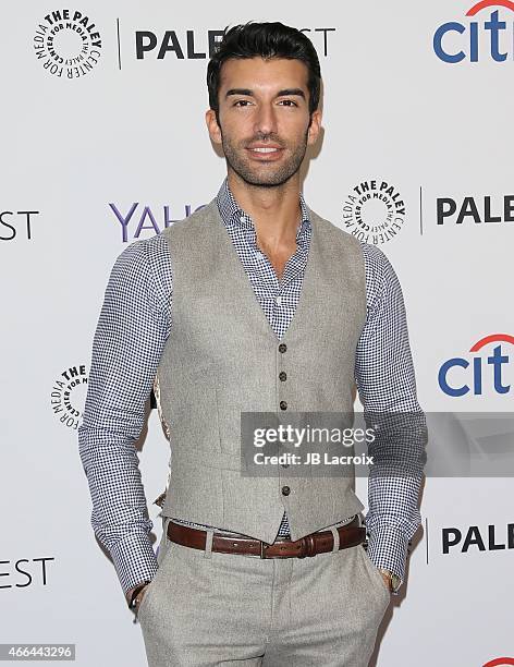 Justin Baldoni attends The Paley Center for Media's 32nd annual PALEYFEST LA - 'Jane The Virgin' at Dolby Theatre on March 15, 2015 in Hollywood,...