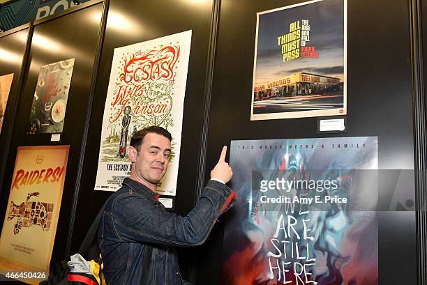 Actor Colin Hanks attends the premiere of "Deep Web" during the 2015 SXSW Music, Film + Interactive Festival at the Austin Convention Center on March...