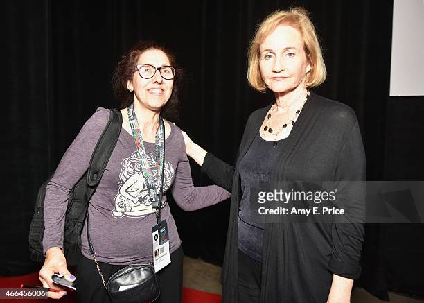 Leslie Rosenberg and Lyn Ulbricht attends the premiere of "Deep Web" during the 2015 SXSW Music, Film + Interactive Festival at the Austin Convention...