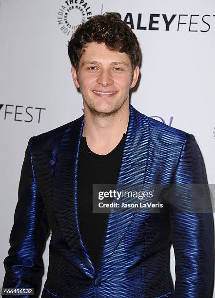 Actor Brett Dier attends the "Jane The Virgin" event at the 32nd annual PaleyFest at Dolby Theatre on March 15, 2015 in Hollywood, California.