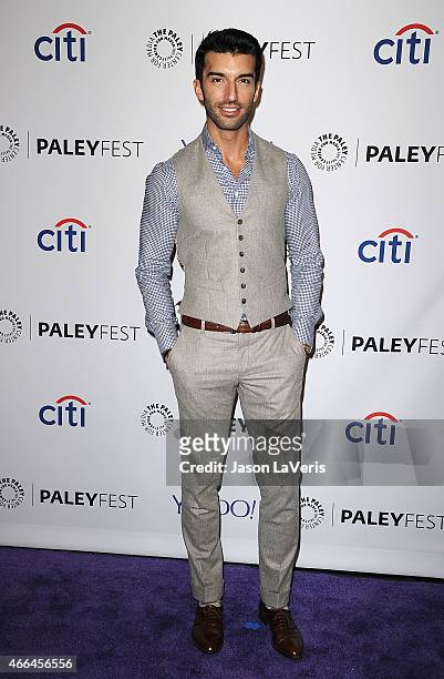 Actor Justin Baldoni attends the "Jane The Virgin" event at the 32nd annual PaleyFest at Dolby Theatre on March 15, 2015 in Hollywood, California.