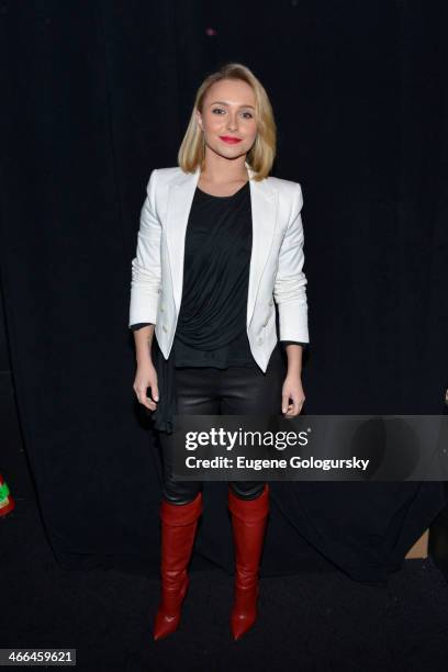 Actress Hayden Panettiere attends Time Warner Cable Studios and Revolt Bring the Music Revolution event on February 1, 2014 in New York City.