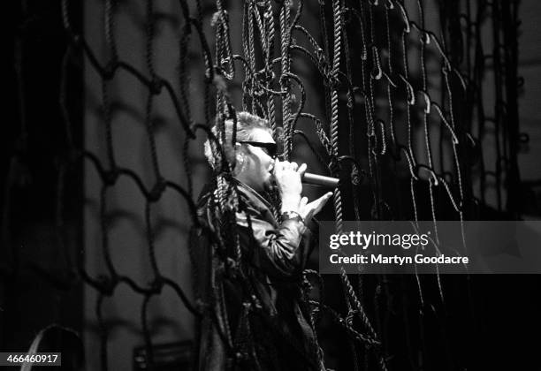 Alice In Chains singer Layne Staley performs on stage at Brixton Academy, London, United Kingdom, 1993.