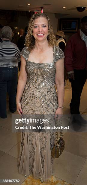 Democratic National Committee Chair Rep. Debbie Wasserman Schultz, arrives at the Gridiron Club Dinner at the Renaissance Hotel in Washington, D.C....