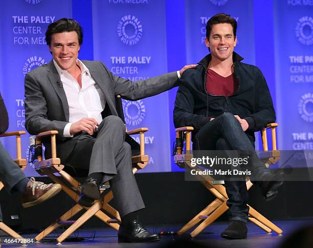 Actor Finn Wittrock and actor Matt Bomer attend The Paley Center for Media's 32nd annual PALEYFEST LA 'American Horror Story: Freak Show' at Dolby...