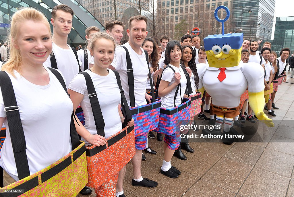 Special Performance To Promote The UK Release of "The Spongebob Movie: Sponge Out Of Water"