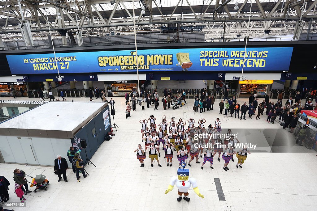 Special Performance To Promote The UK Release of "The Spongebob Movie: Sponge Out Of Water"