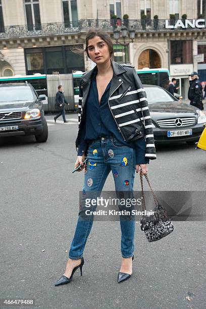 Buyer and social media director Juliana Lazara wears a Chanel bag