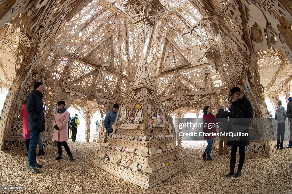 Burning Man Artist David Best Creates The Temple In Derry