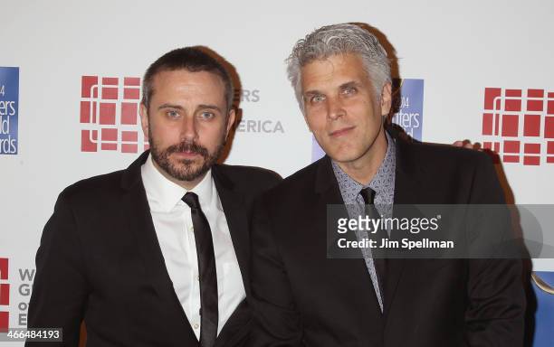 Writer Jeremy Scahill and writer/director David Riker attend The 66th Annual Writers Guild Awards East Coast Ceremony at The Edison Ballroom on...