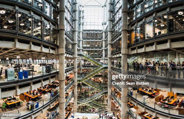 Lloyds Of London is a huge space, much bigger than you'd think from the outside. In the middle is a void that runs all the way to the top. You can...