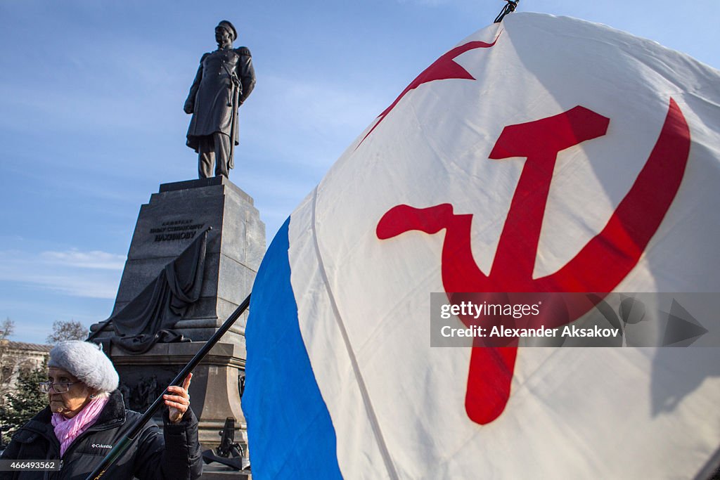 First Anniversary Of The Referendum Which Annexed The Crimea To Russia