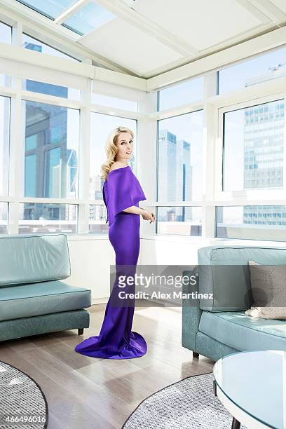 Actress Gillian Anderson is photographed for Chicago Sun Times Sunday Splash on March 14, 2014 in New York City. PUBLISHED IMAGE.