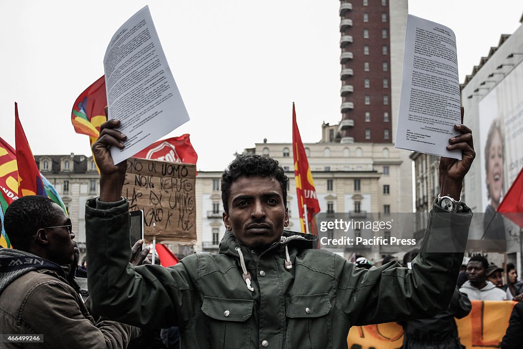 One of the 750 refugees who occupy the buildings of ex MOI (...