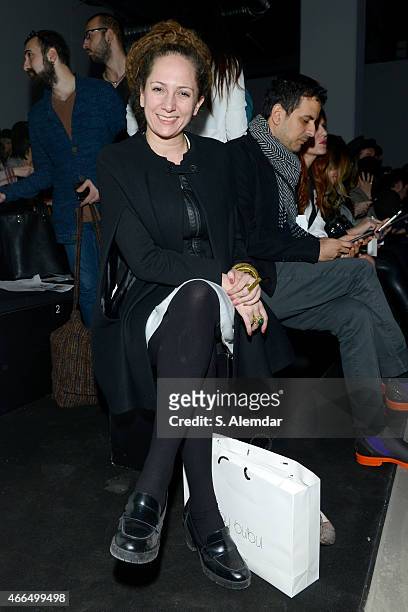 Simay Bulbul attends the Deniz Berdan Show during Mercedes Benz Fashion Week Istanbul FW15 on March 16, 2015 in Istanbul, Turkey.