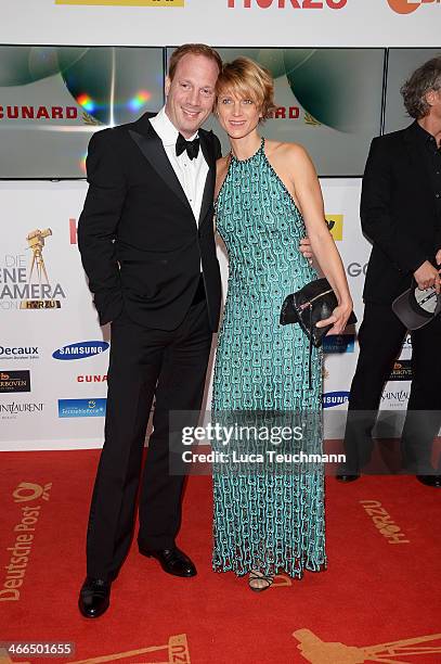 Johann von Buelow and Katrin von Buelow attend the 49th Golden Camera Awards at Tempelhof Airport on February 1, 2014 in Berlin, Germany.
