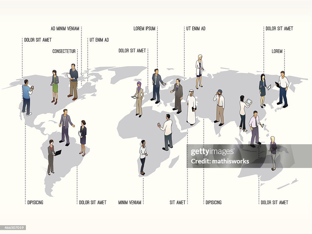People Map.pdf World Map With People Slide Template High-Res Vector Graphic - Getty Images