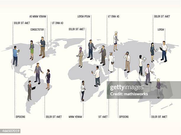 world map with people  slide template - time zone stock illustrations