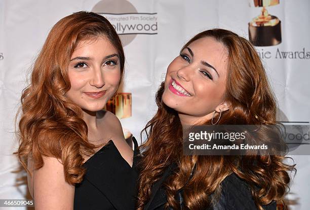 Actresses Jenessa Rose and Julianna Rose arrive at the 41st Annual Annie Awards at Royce Hall, UCLA on February 1, 2014 in Westwood, California.
