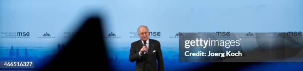 Wolfgang Ischinger, chairman and organizer of the 50th Munich Security Conference , speaks during the 50th Munich Security Conference in the...