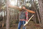 Hardworking Lumberjack