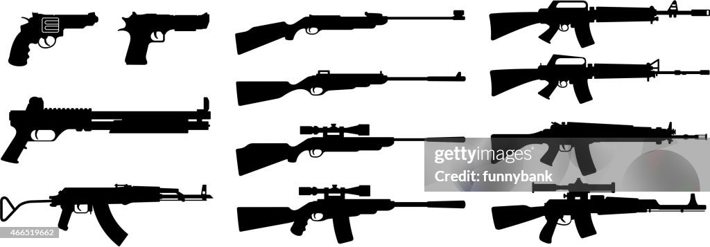 Silhouette di pistola