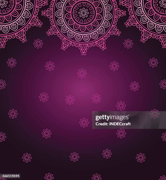 mandala template - bollywood pattern stock illustrations