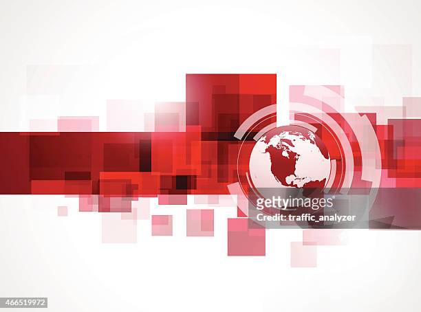 abstract squares background - red stock illustrations