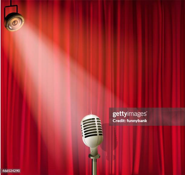 stage performance - press conference background stock illustrations