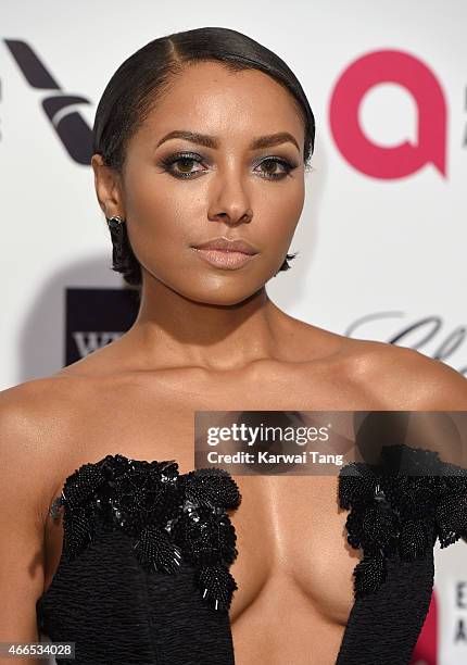 Kat Graham attends the Elton John AIDS Foundation's 23rd annual Academy Awards Viewing Party at The City of West Hollywood Park on February 22, 2015...