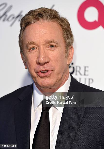 Tim Allen attends the Elton John AIDS Foundation's 23rd annual Academy Awards Viewing Party at The City of West Hollywood Park on February 22, 2015...