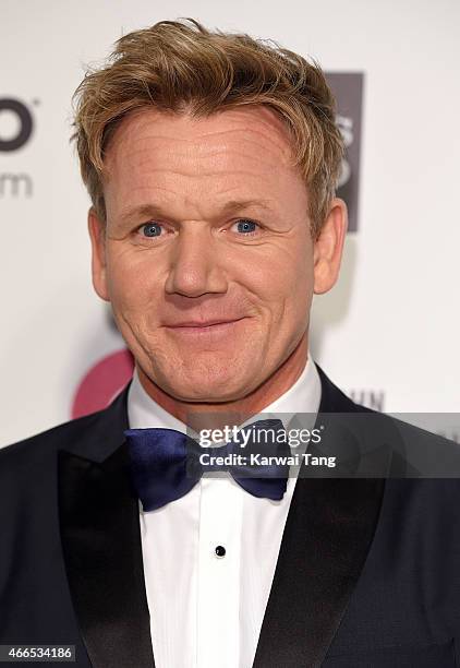 Gordon Ramsey attends the Elton John AIDS Foundation's 23rd annual Academy Awards Viewing Party at The City of West Hollywood Park on February 22,...