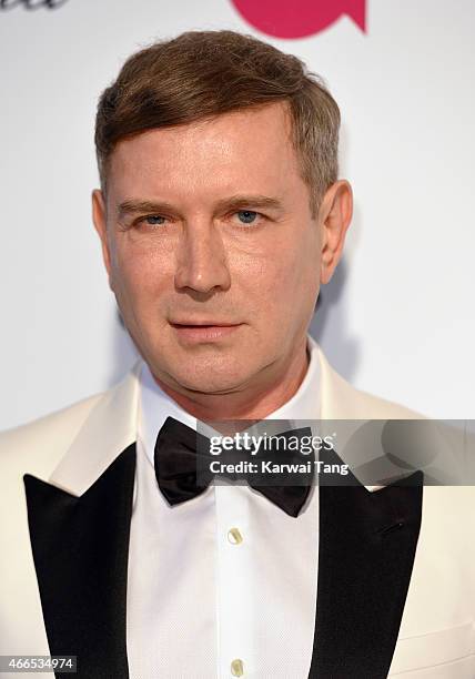 Eugene Sadovoy attends the Elton John AIDS Foundation's 23rd annual Academy Awards Viewing Party at The City of West Hollywood Park on February 22,...