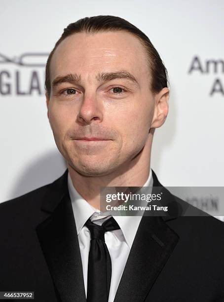 John Tracy attends the Elton John AIDS Foundation's 23rd annual Academy Awards Viewing Party at The City of West Hollywood Park on February 22, 2015...