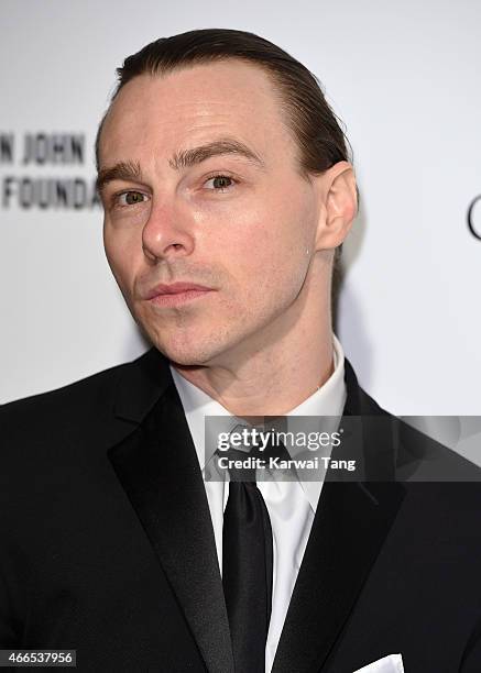 John Tracy attends the Elton John AIDS Foundation's 23rd annual Academy Awards Viewing Party at The City of West Hollywood Park on February 22, 2015...