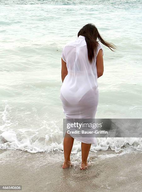 Kim Kardashian is seen filming scenes for 'Keeping Up with the Kardashians' on September 24, 2012 in Miami, Florida.