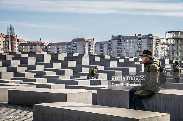 memorial del holocausto - monument to the murdered jews of europe fotografías e imágenes de stock