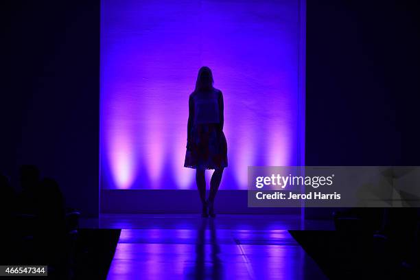 General view of the atmosphere at the Anaheim Lady Ducks Fashion Show Luncheon with Bloomingdale's South Coast Plaza on March 16, 2015 in Newport...