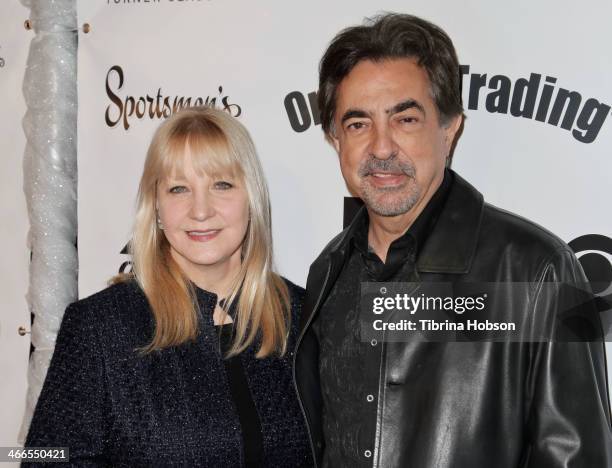 Joe Mantegna and his wife Arlene Vrhel attend the 2nd annual Borgnine movie star gala honoring actor Joe Mantegna at Sportman's Lodge on February 1,...